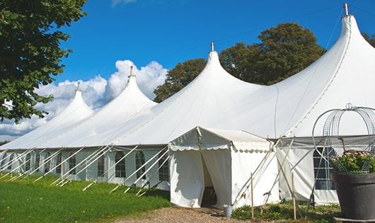 multiple porta potties for large-scale outdoor events, ensuring availability for all guests in Climax, MI